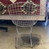 Vaporwave Chrome Metal Dining Chair