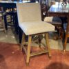 Stylish Swiveling Barstool in Off-White