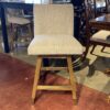 Stylish Swiveling Barstool in Off-White