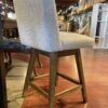 Stylish Swiveling Barstool in Off-White