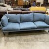 LA-Z-BOY Floyd Steel Frame Light Blue Sofa