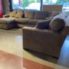 CRATE&BARREL Expansive Plush Brown Sectional