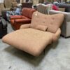 Mid-Century Modern Double Wide Chaise Lounger in Orange