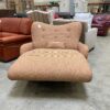 Mid-Century Modern Double Wide Chaise Lounger in Orange