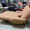 Mid-Century Modern Double Wide Chaise Lounger in Orange