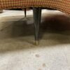 Mid-Century Modern Double Wide Chaise Lounger in Orange