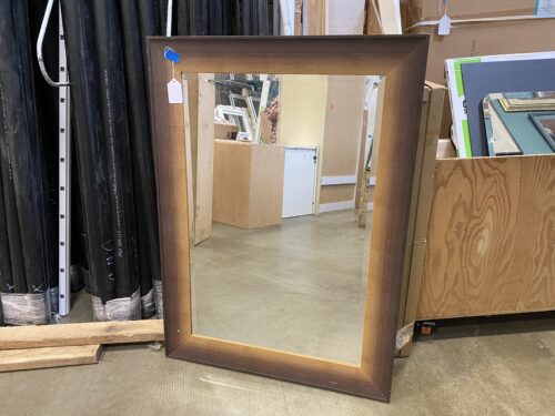 Brown Ombre Framed Hanging Mirror
