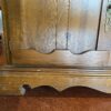 Rustic Wood Buffet with Cabinets and Drawers