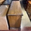 Rustic Wood Buffet with Cabinets and Drawers