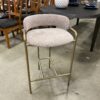 WEST ELM Blush Cream with Gold Frame Lenox Barstool