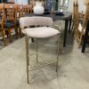 WEST ELM Blush Cream with Gold Frame Lenox Barstool