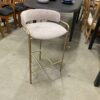 WEST ELM Blush Cream with Gold Frame Lenox Barstool