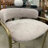 WEST ELM Blush Cream with Gold Frame Lenox Barstool