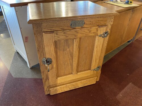 WHITE CLAD Antique Oak Ice Box Style Cabinet