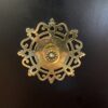 Black Liquor Cabinet with Gold Accents