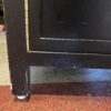 Black Liquor Cabinet with Gold Accents