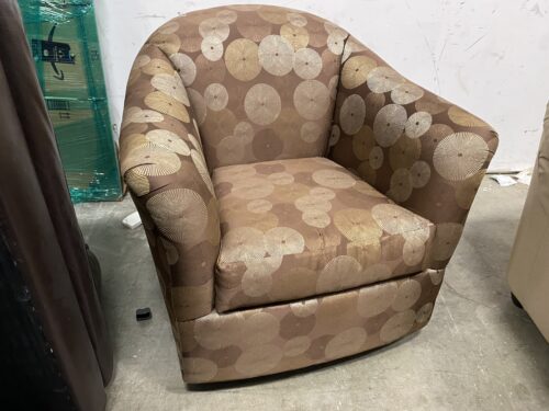 Circle Pattern Swivel  Accent Chair