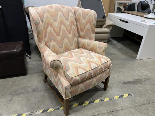 Sherbert Chevron Accent Chair