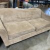 Light Brown Arching Fabric Sofa