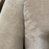 Light Brown Arching Fabric Sofa
