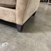 Light Brown Arching Fabric Sofa