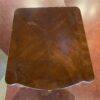 BASSETT Traditional Dark Wood End Table with Turned Legs