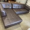 JASON Espresso Faux Leather Sectional