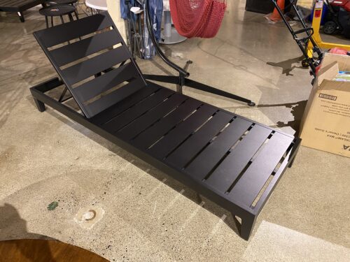 RESTORATION HARDWARE Matira Aluminum Chaise - Iron