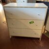 Contemporary White 3-Drawer Dresser