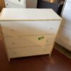 Contemporary White 3-Drawer Dresser