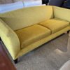 CRATE & BARREL Ochre Twill Upholstered Sofa