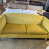 CRATE & BARREL Ochre Twill Upholstered Sofa
