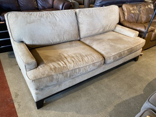 POTTERY BARN Seabury Tan Upholstered Sofa