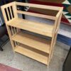 Foldable Three Tier Solid Wood Shelf