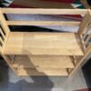Foldable Three Tier Solid Wood Shelf