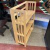 Foldable Three Tier Solid Wood Shelf