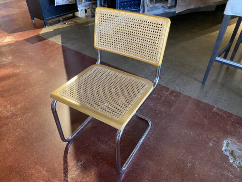 Cesca Style Chair - Chrome and Rattan