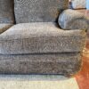 Cozy Brown Plush Three Seater Sofa