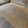 Cozy Brown Plush Three Seater Sofa