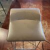 STEELCASE Taupe Leather Backless Bar Stool