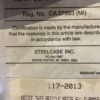 STEELCASE Taupe Leather Backless Bar Stool