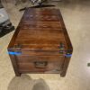 Wooden Trunk with Three Storage Compartments