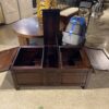 Wooden Trunk with Three Storage Compartments