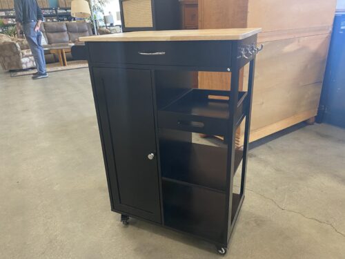 TARGET Black Rolling Utility Cart With Drawers