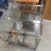 Thaddeus Style Square Metal Side Table