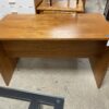 Teak Finished Modern 2 Drawer Desk
