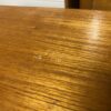 Teak Finished Modern 2 Drawer Desk