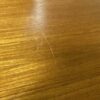 Teak Finished Modern 2 Drawer Desk