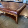 Large Stud Trim Ottoman w/ Pull-Out Tray Sides
