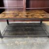 Industrial Metal & Wood Coffee Table